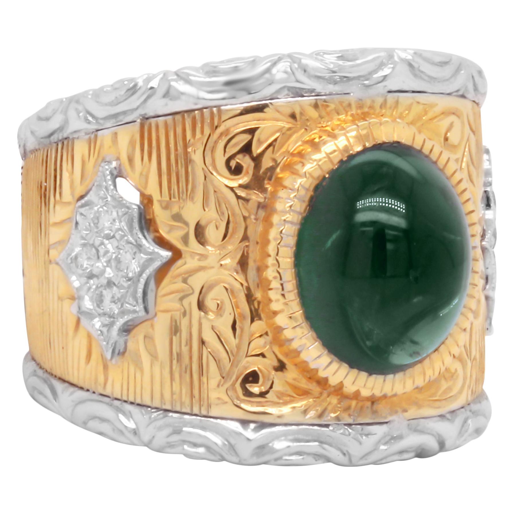 Two Tone Criss Cut Diamond Ring ~ 9ct White Gold & 9ct Yellow Gold