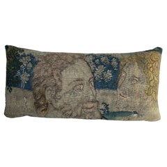 Antique Brussel 16th Century Pillow - 24" X 12"