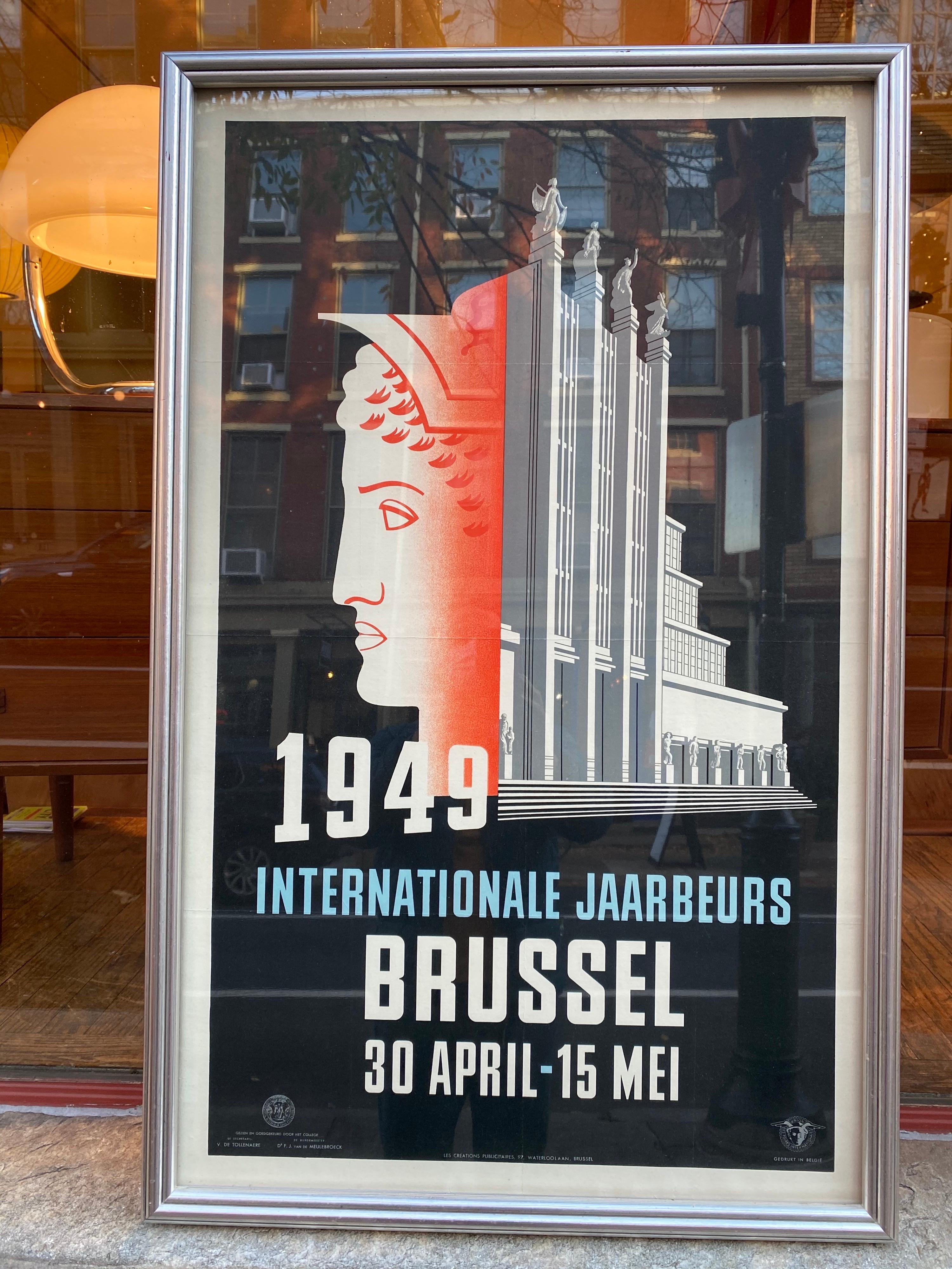 Brussel 1949 International Exhibition Poster 1
