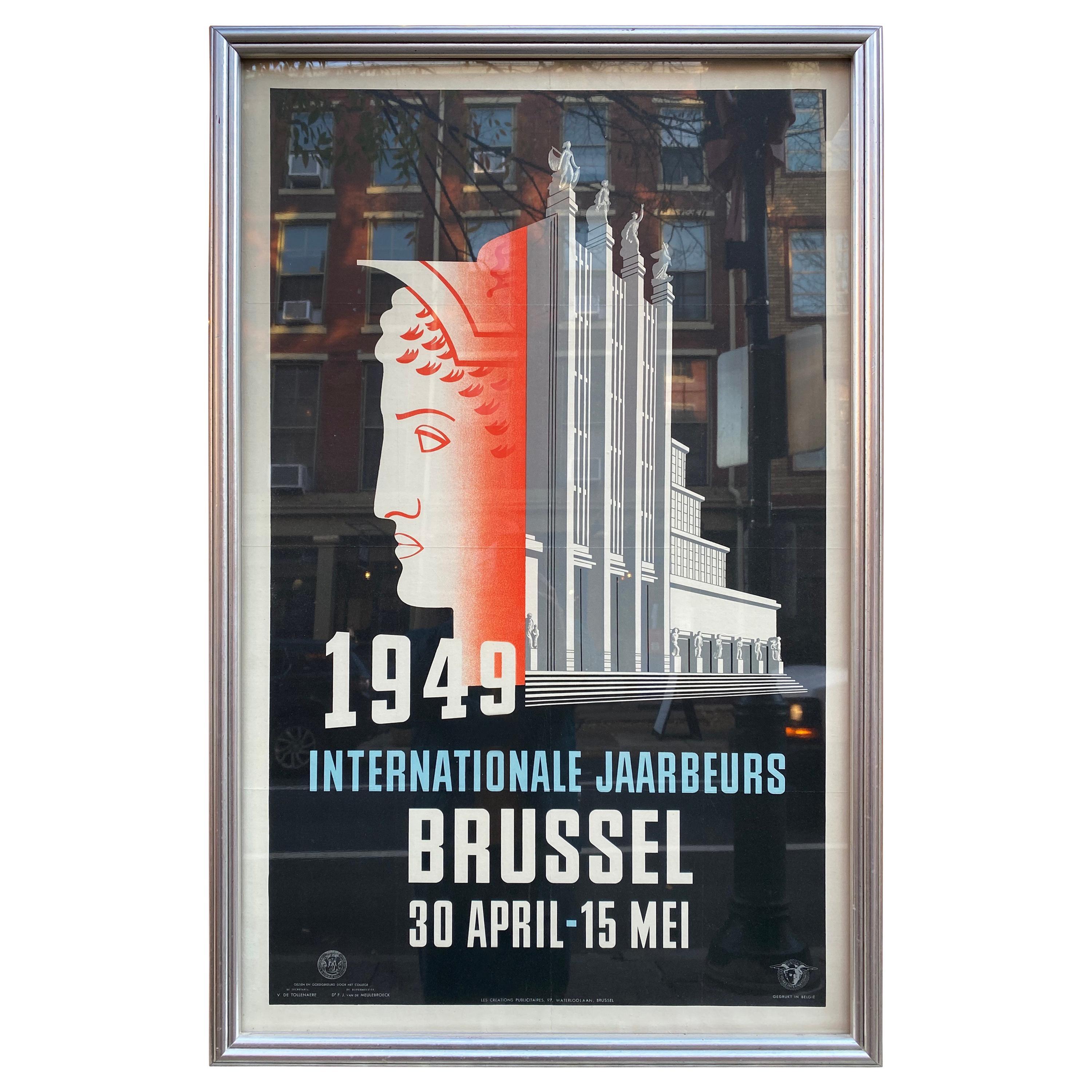 Brussel 1949 International Exhibition Poster