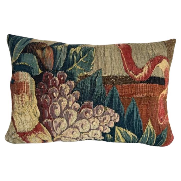 Brussels 16th Century 17" X 12" Pillow For Sale
