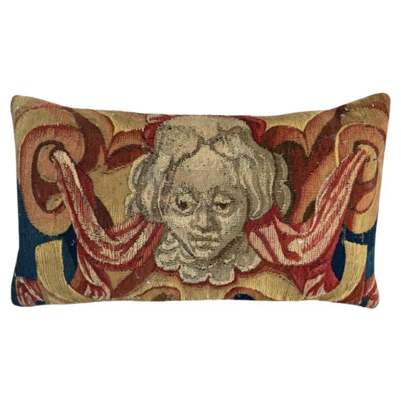 Brussels 16th Century 20" X 12" Pillow For Sale