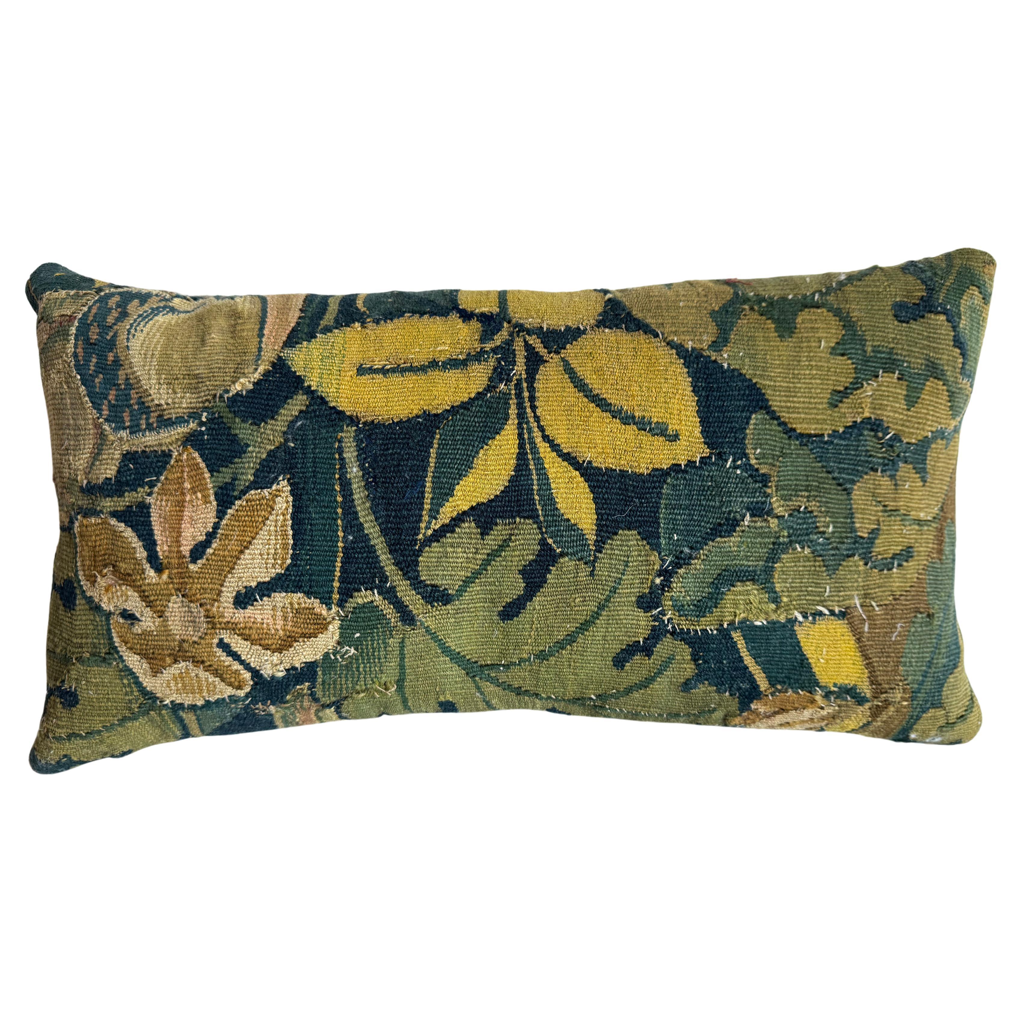  Brussels 16th Century Pillow - 19" X 10" For Sale