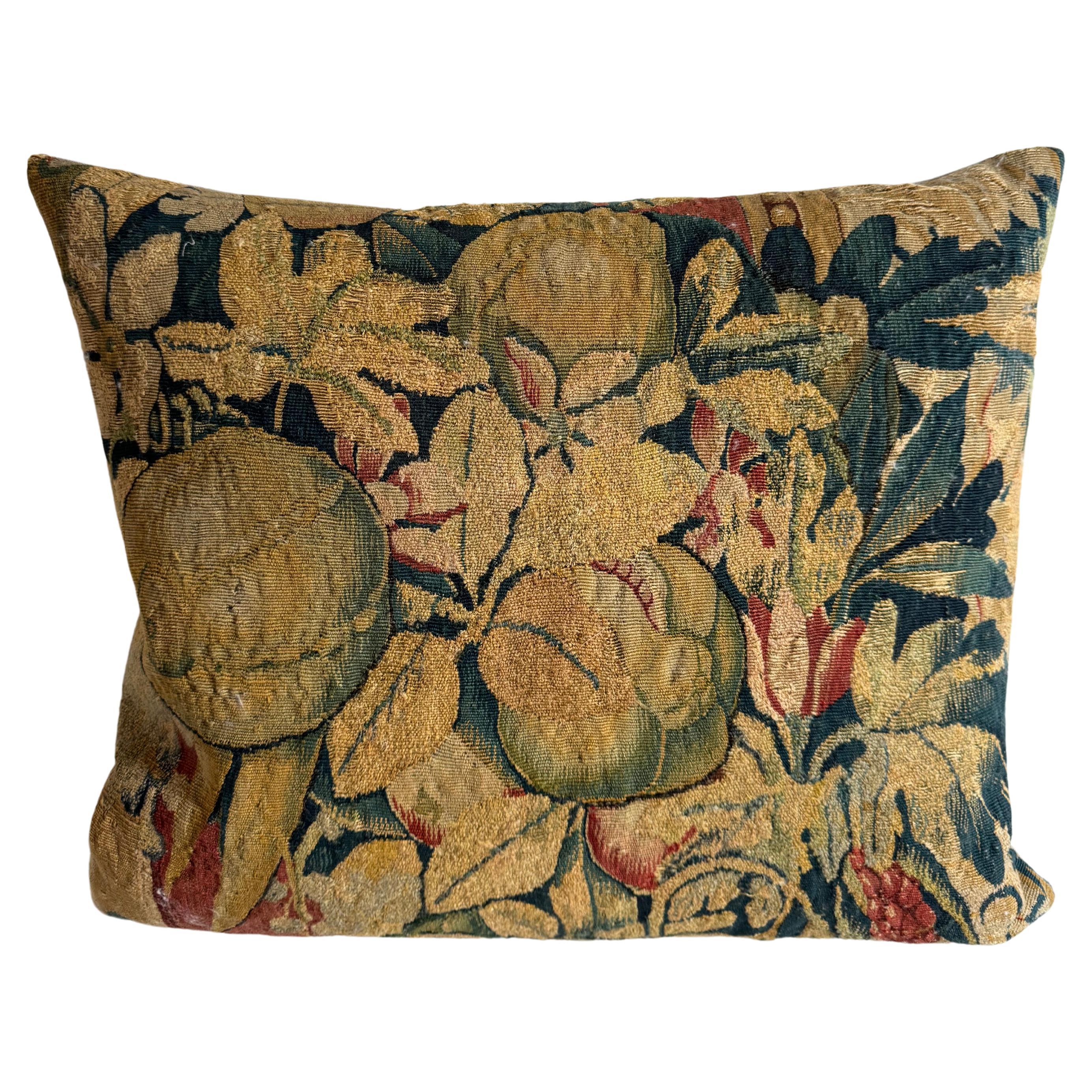 Brussels 16th Century Pillow - 21" x 18" For Sale