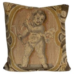 Brussels 17th Century Tapestry 16" X 16" Pillow