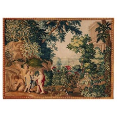 Brüsseler Bacchanale-Wandteppich aus dem 18. Jahrhundert, um 1760, 2,13 m x 2,13 m