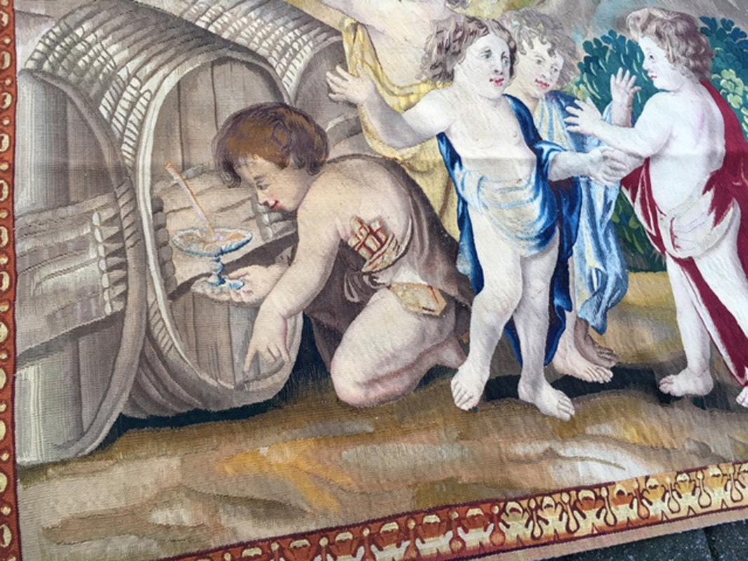 18th Century and Earlier Brussels 18th Century Bacchanale Tapestry, circa 1760 10'6 x 7'4 For Sale