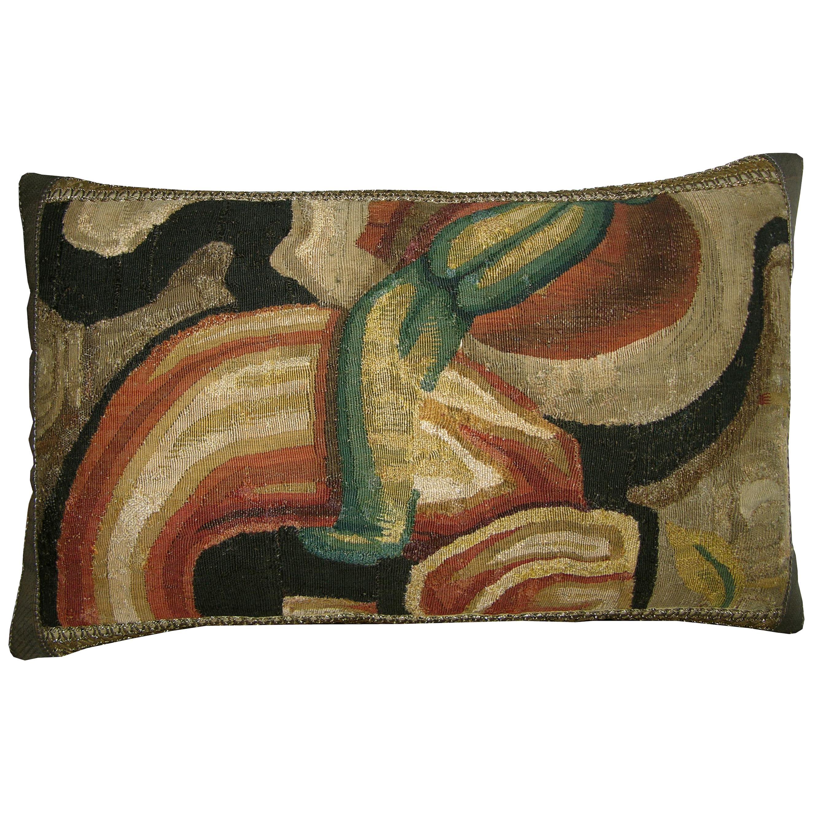 Brussels Baroque Tapestry Pillow circa 17th Century 1715p For Sale