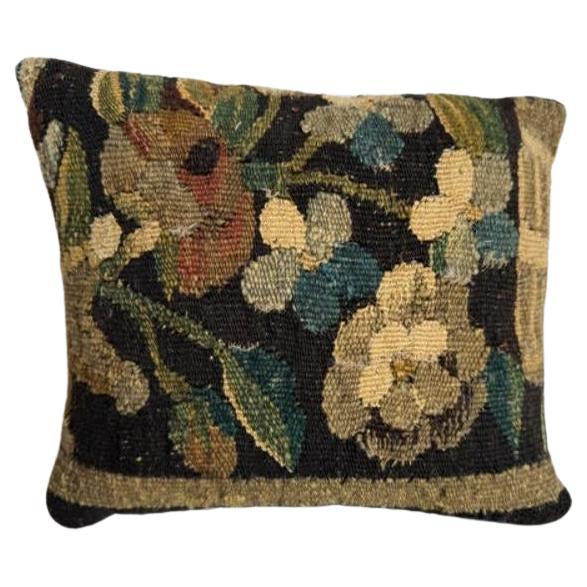 Brussels Flemish 17th Century 11" X 9" Pillow For Sale