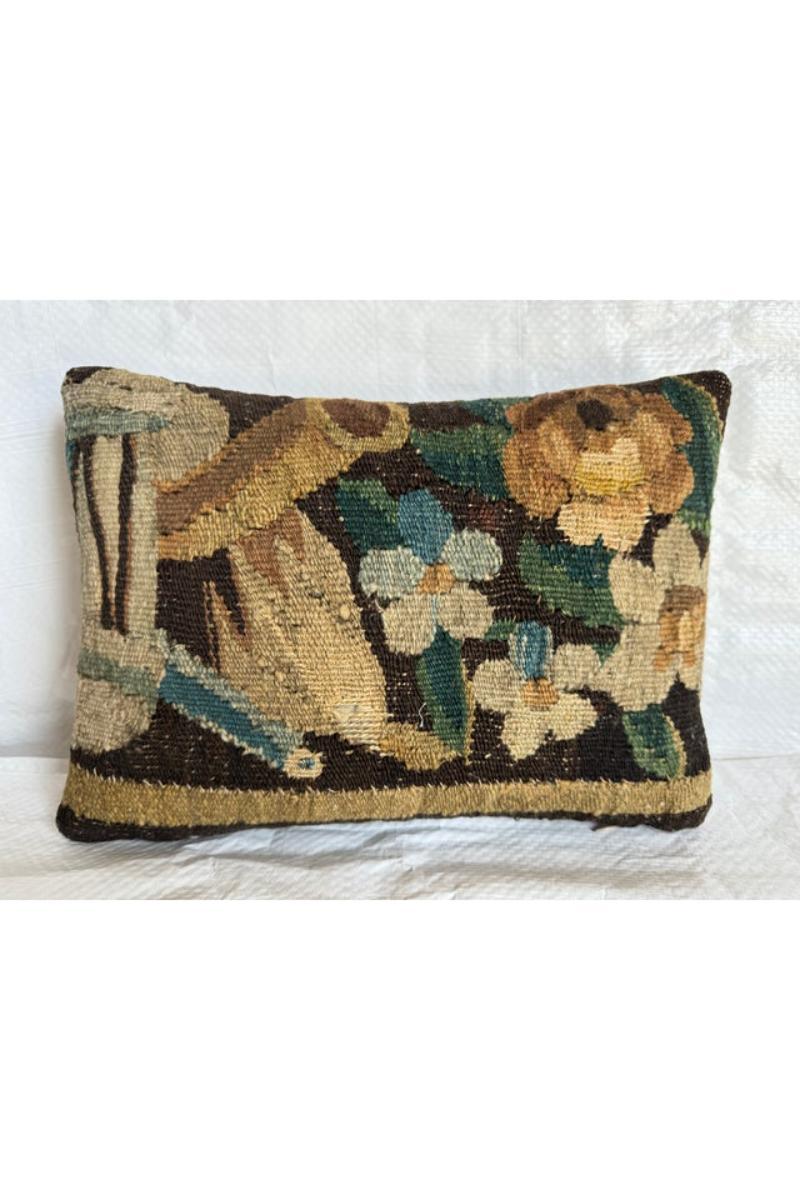 Experience timeless elegance with our Brussels Flemish 17th Century Tapestry Pillow. At 12