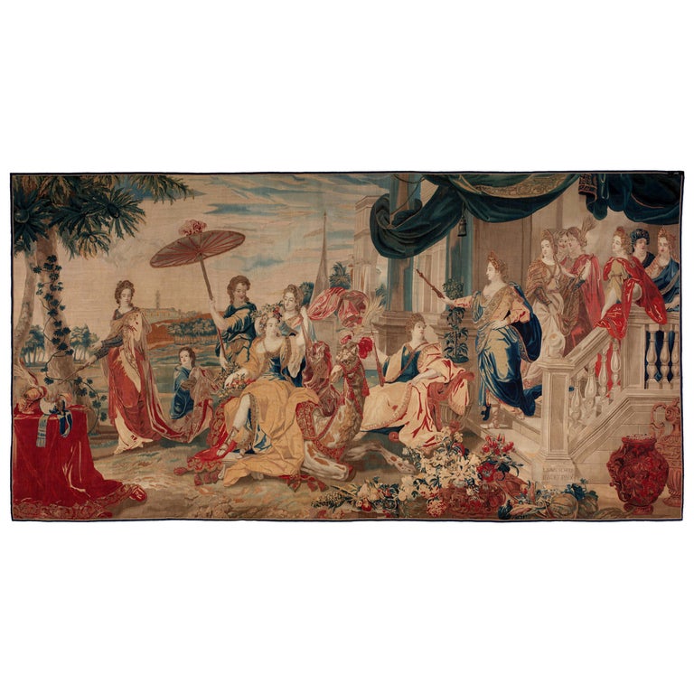 Brussels Late 17th Century Tapestry Asia from a Four Continents Series For Sale