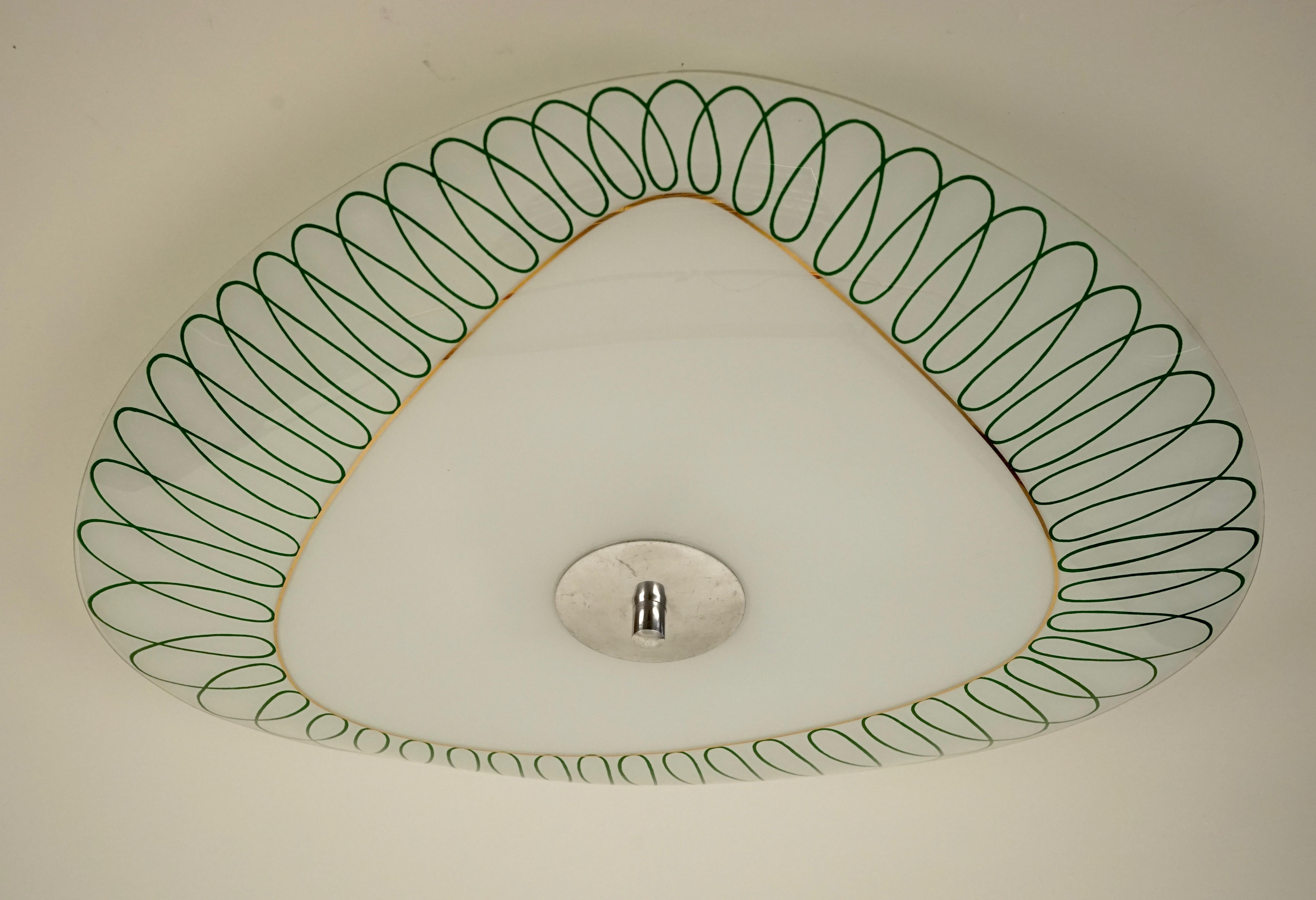 Brussels Styled Ceiling Lamps, 1950s-1960s from Napako 1