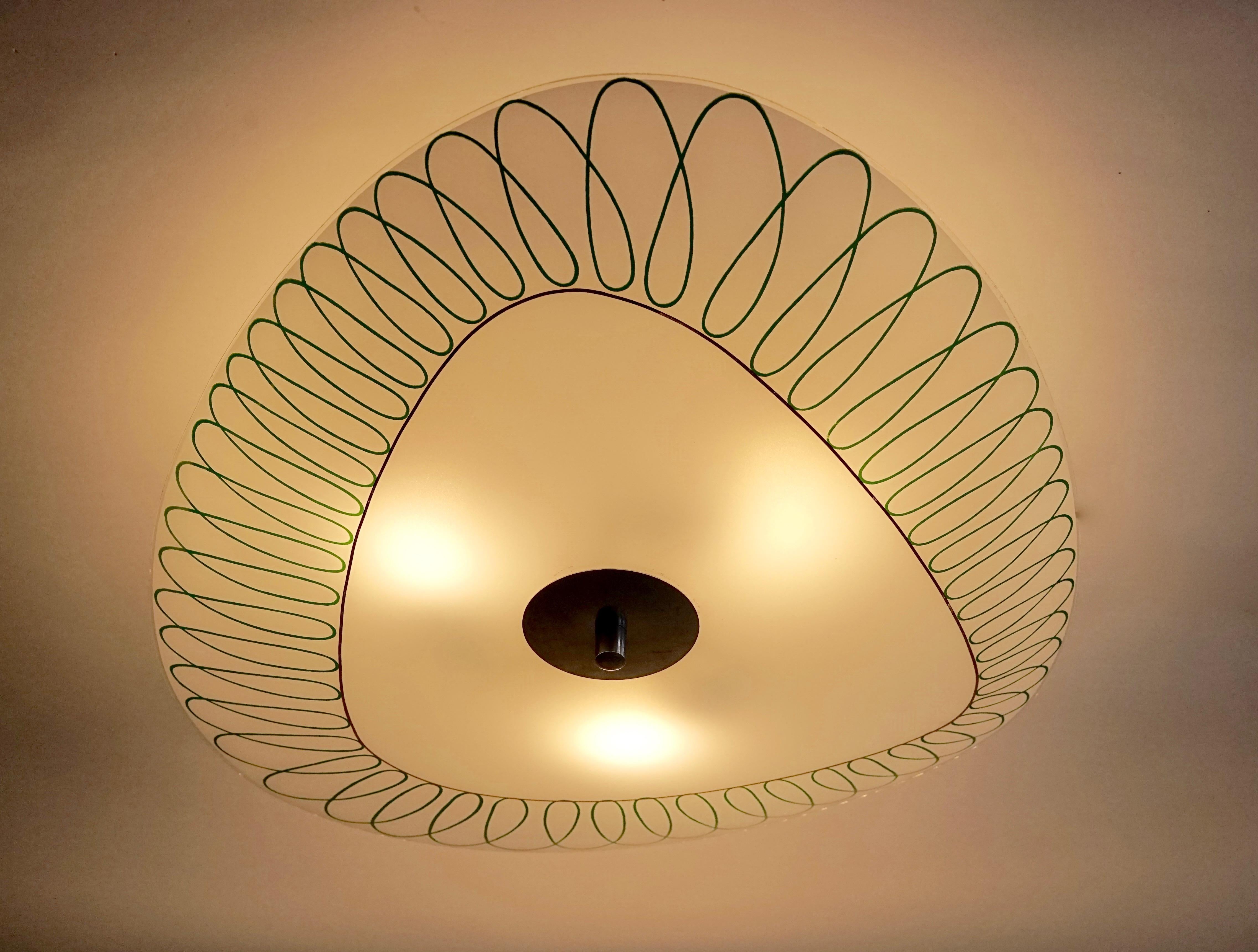 Brussels Styled Ceiling Lamps, 1950s-1960s from Napako For Sale 4