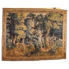 Antique Brussels Tapestry 17th Century, Verdure