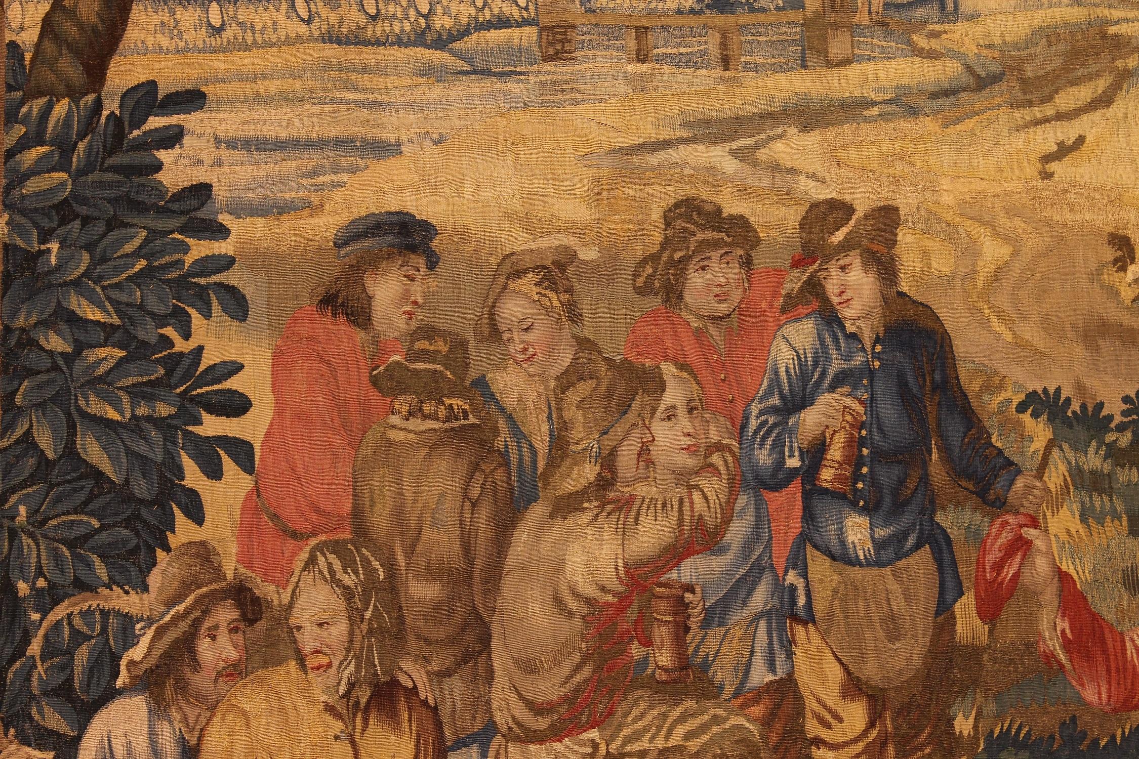 Brussels Tapestry After Teniers, circa 1700 For Sale 8