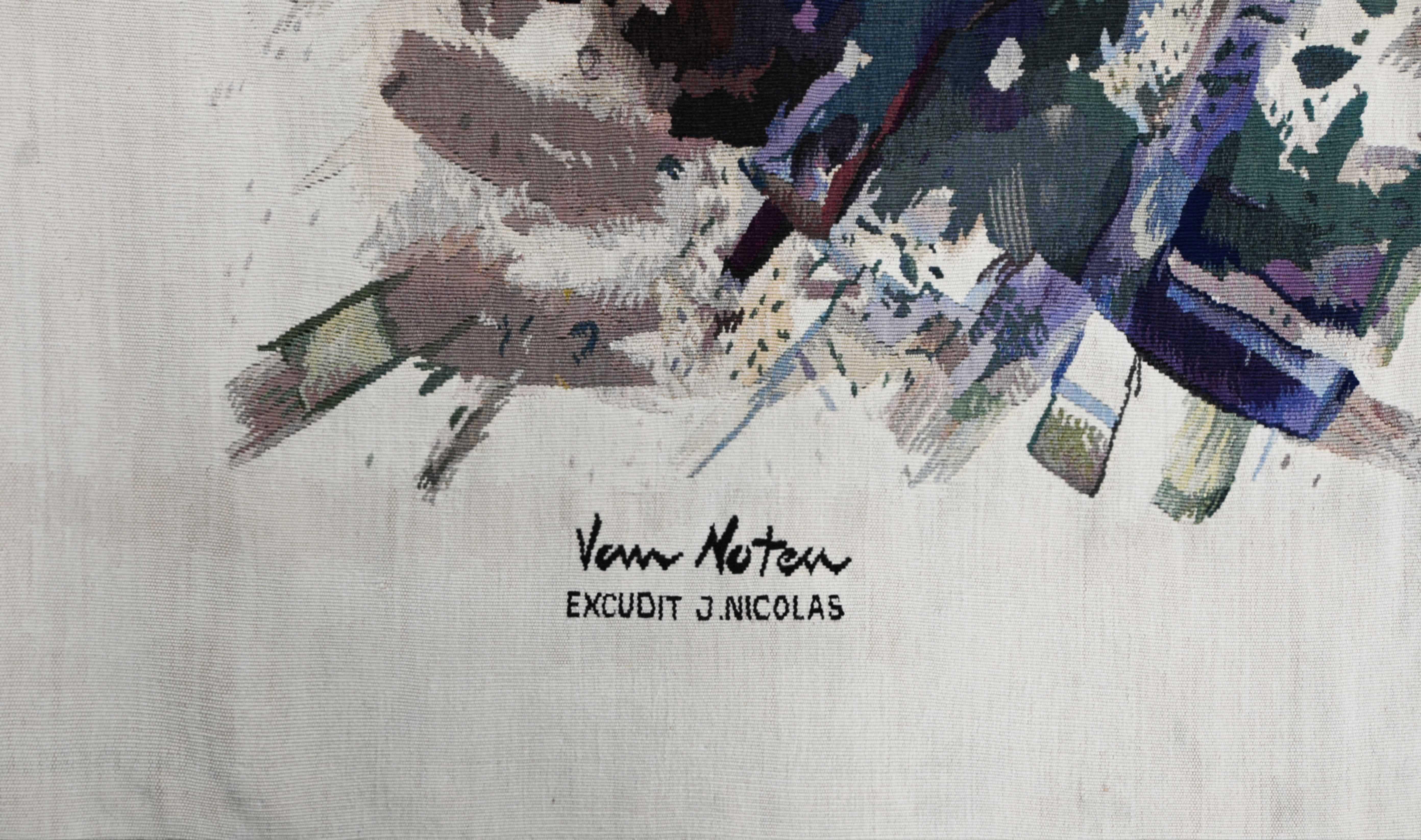 20th Century Brussels Tapestry by Chaudoir Manufactory - By Vann Note - N° 1615 For Sale