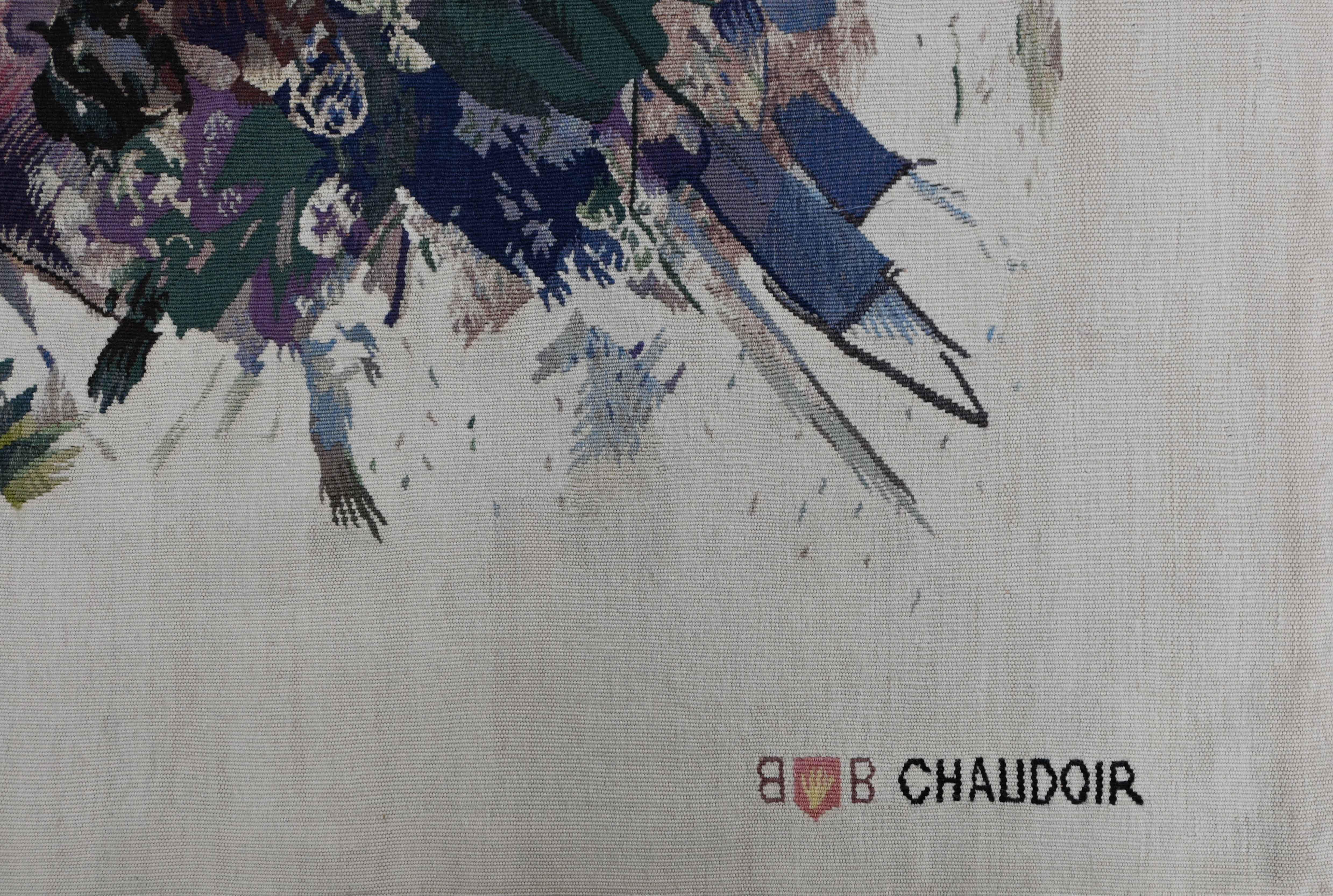 Wool Brussels Tapestry by Chaudoir Manufactory - By Vann Note - N° 1615 For Sale