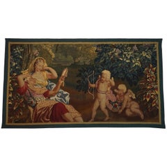 Brussels Tapestry Fragment, Venus and Adonis with Cupid, circa 1710