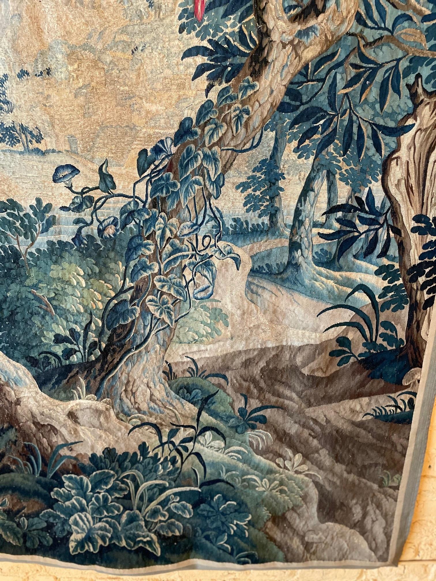 18th Century and Earlier Brussels Tapestry from the 17th Century, Quarter of Point