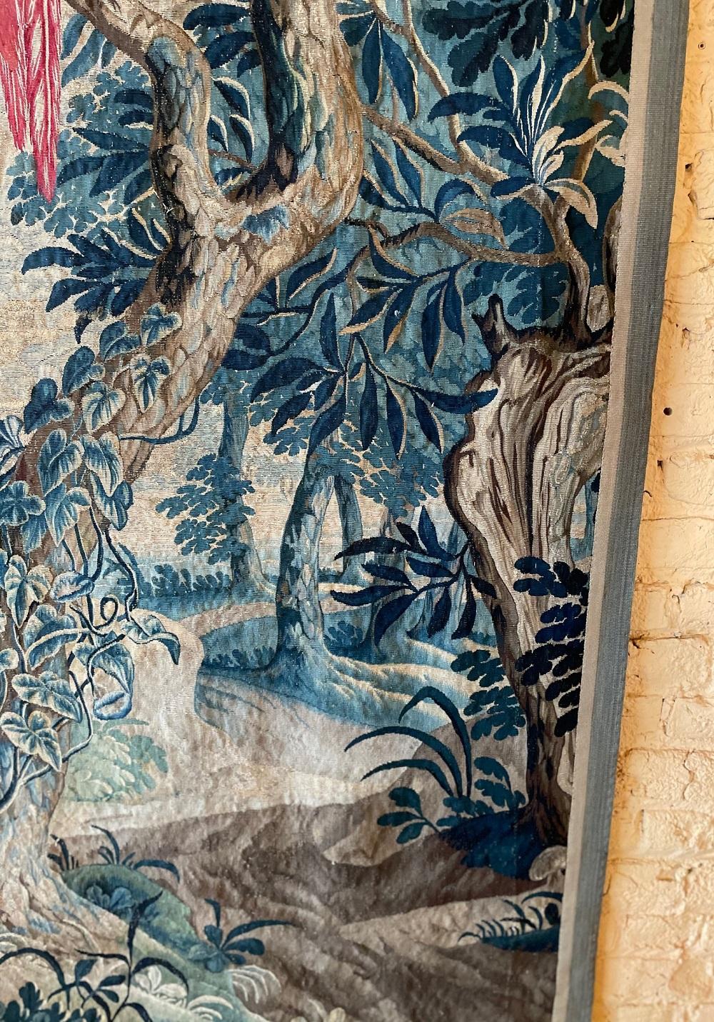 Wool Brussels Tapestry from the 17th Century, Quarter of Point