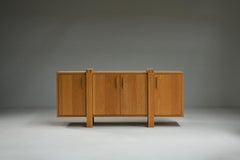 Brustalist oak sideboard, Belgium.