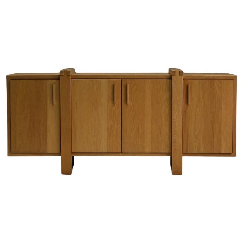 Brustalist oak sideboard, Belgium.