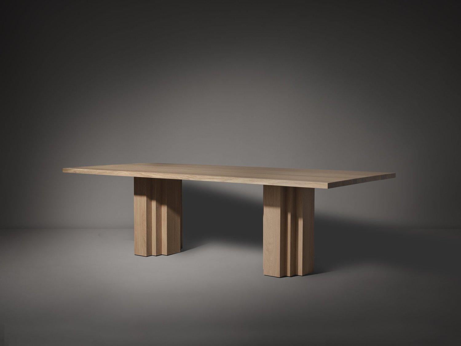 Altro Tavolo da pranzo rettangolare Brut 220 European Light Oak di Mokko Amsterdam in vendita