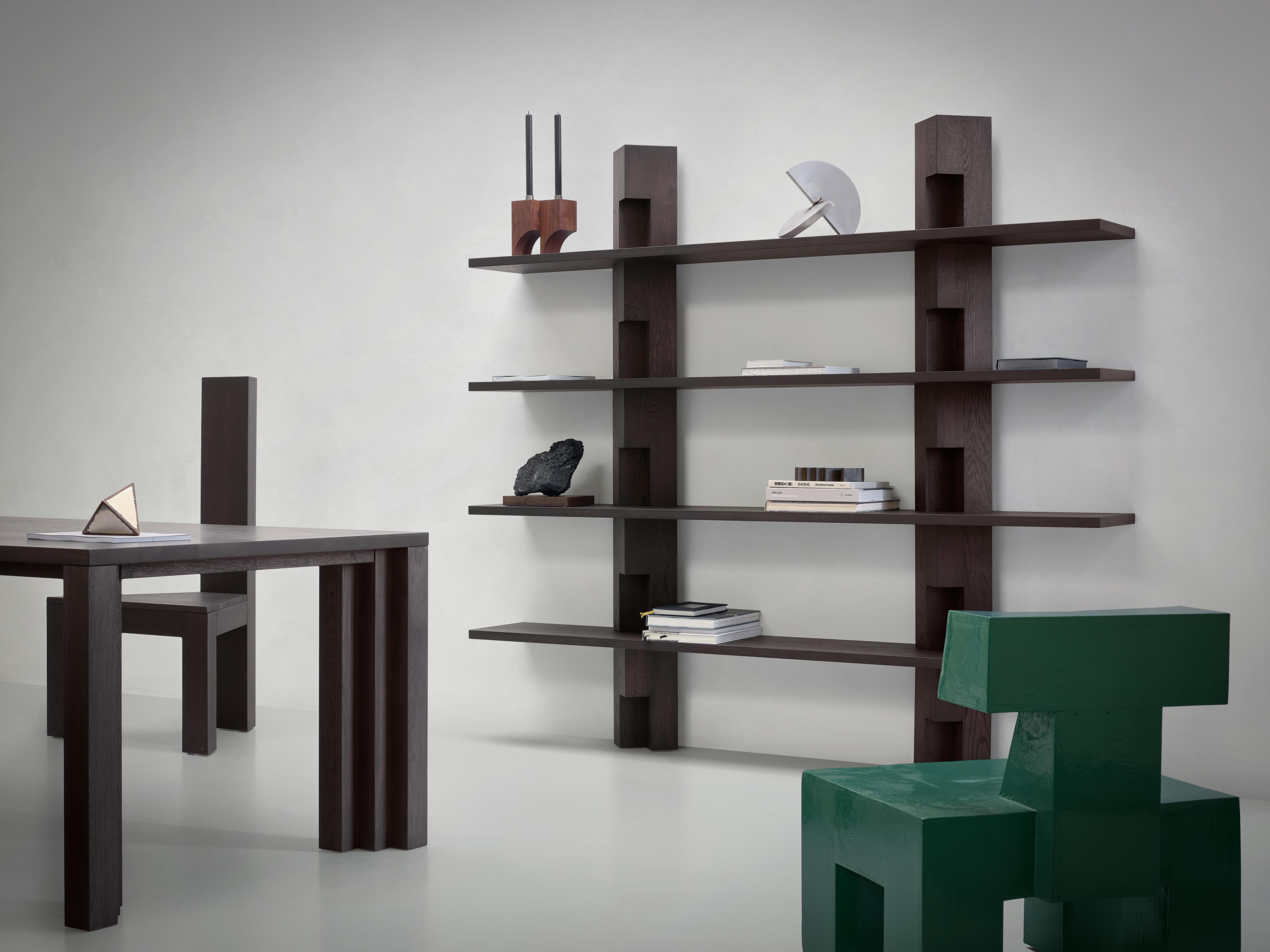 Brut 230 European Dark Oak Bilbiothèque di Mokko Amsterdam in vendita 1