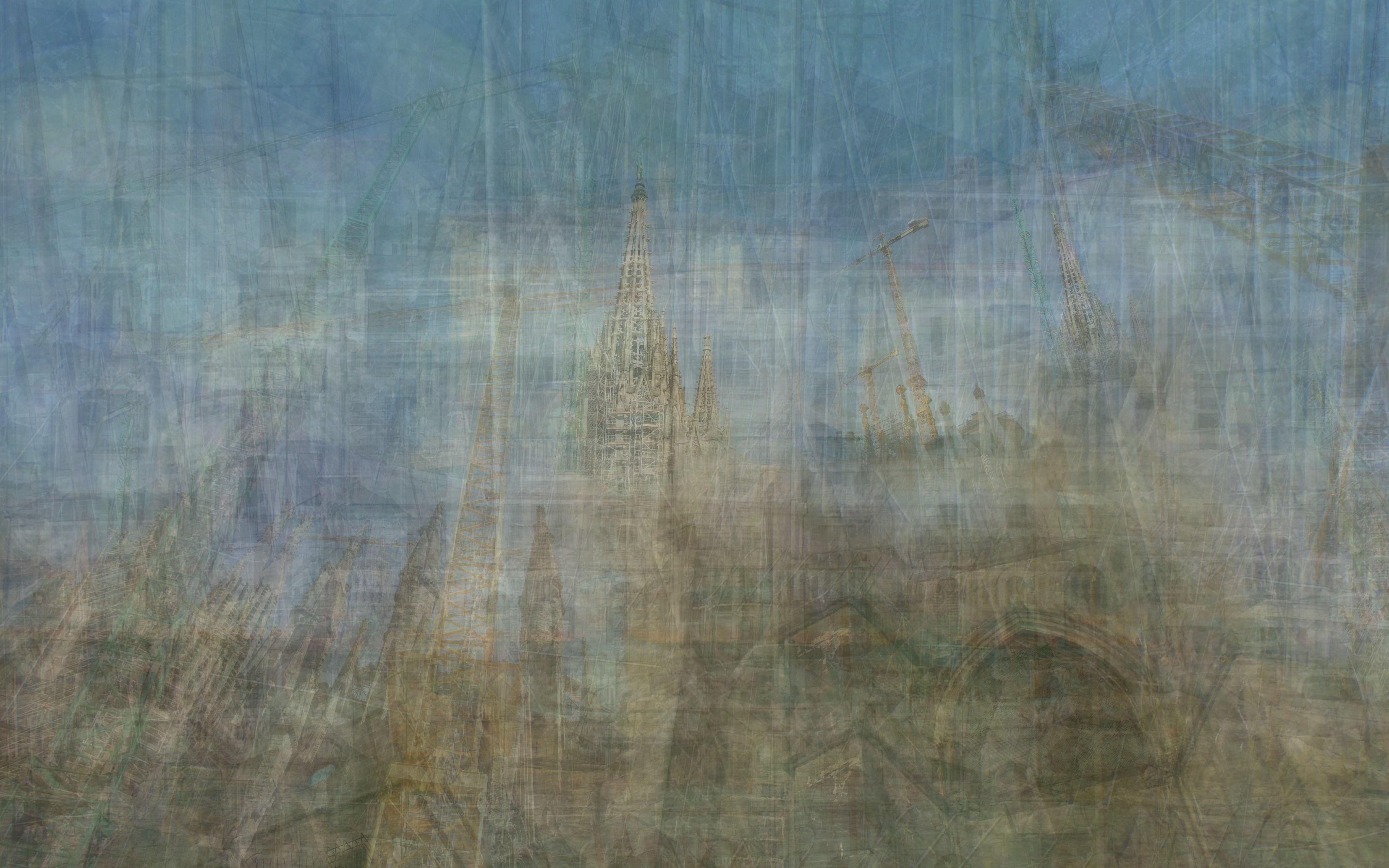 Abstract Print di Brut Carniollus - A Whole Lot Of Construction Work, stampa astratta originale, 2014