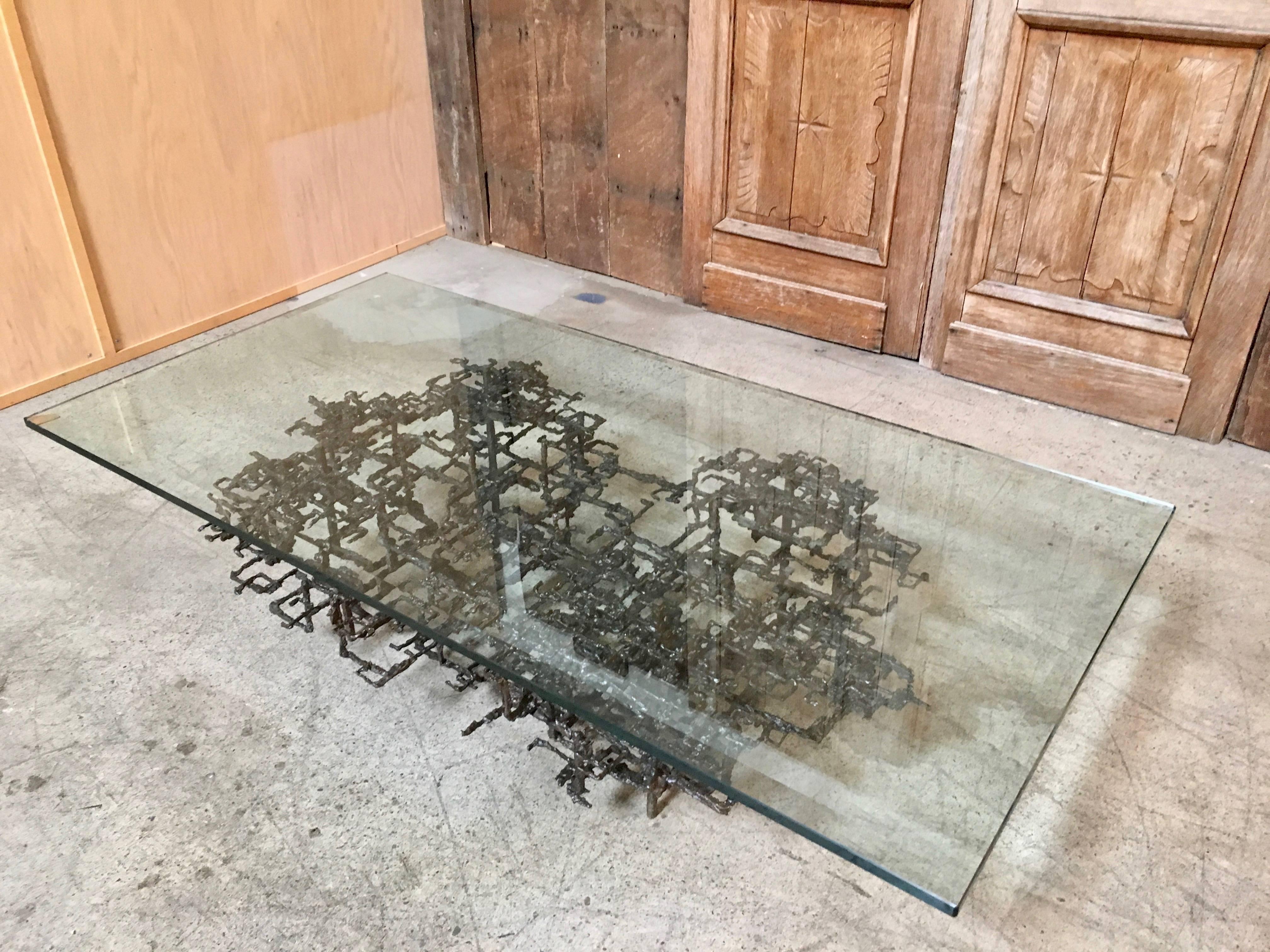 Mid-Century Modern Table basse abstraite brutaliste de l'artiste Daniel Gluck