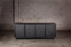 Brutal Oak Sideboard in Solid Black Oak by No Age Studio