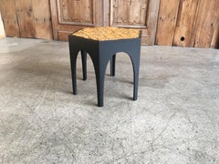 Brutal Tile Top Side Table