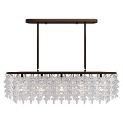BRUTALE Venetian Glass Dining Chandelier By LUXE