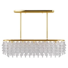 BRUTALE Venetian Glass Dining Chandelier By LUXE