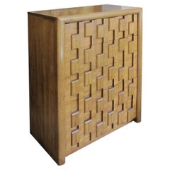 Commode brutaliste en noyer des années 1960 - Commode