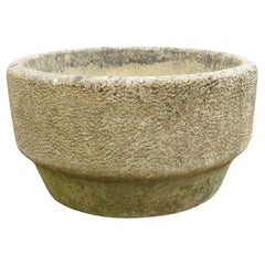 Used Brutalist 1970s Concrete Garden Planter Plant Pot by Willow Lodge Crafts Glos