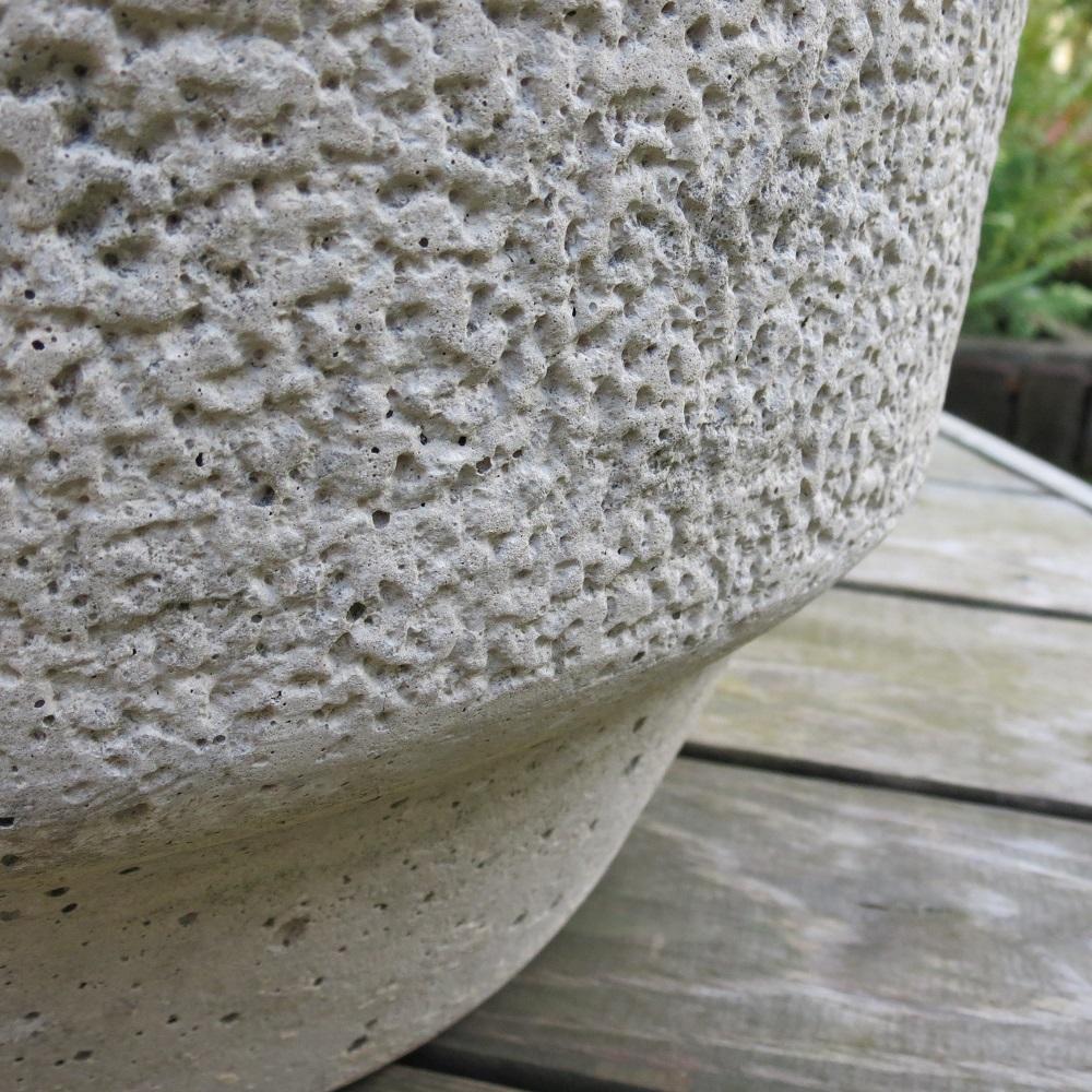 Machine-Made Brutalist 1970s Concrete Planter Plant Pot by Willow Lodge Crafts Glos