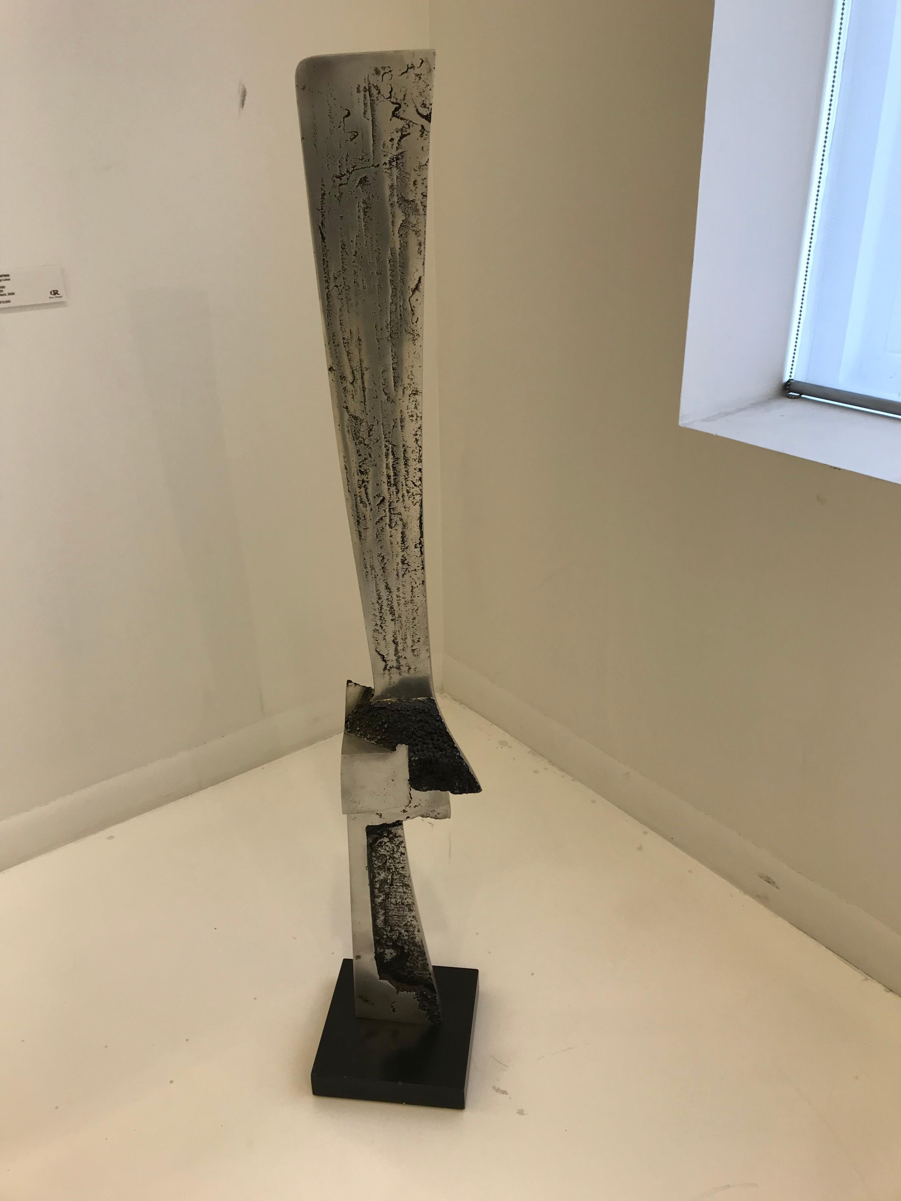 Brutalist Abstract Cast Aluminium Sculpture by James C. Myford, ‘1940-2014’ In Good Condition For Sale In Montreal, QC