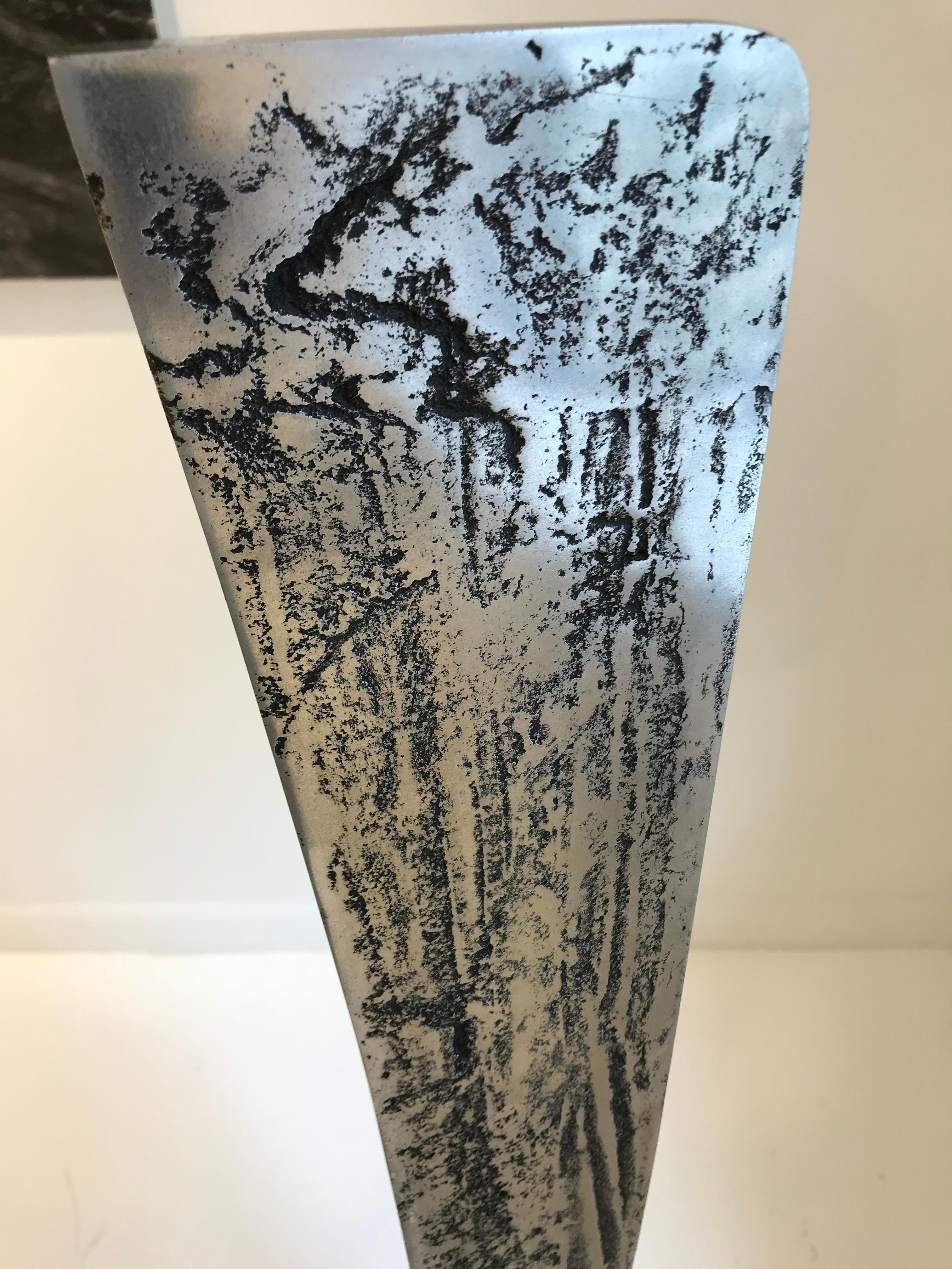 Aluminum Brutalist Abstract Cast Aluminium Sculpture by James C. Myford, ‘1940-2014’ For Sale