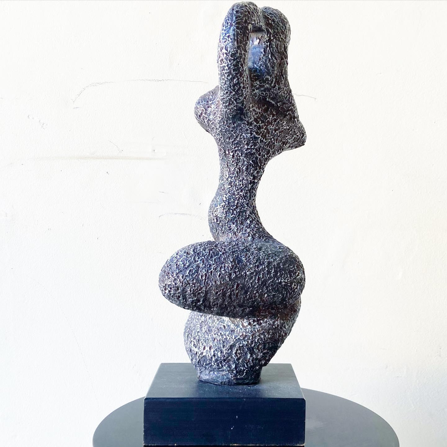 Brutalist Abstract Female Nude Sculpture by Austin Productions In Good Condition For Sale In Delray Beach, FL