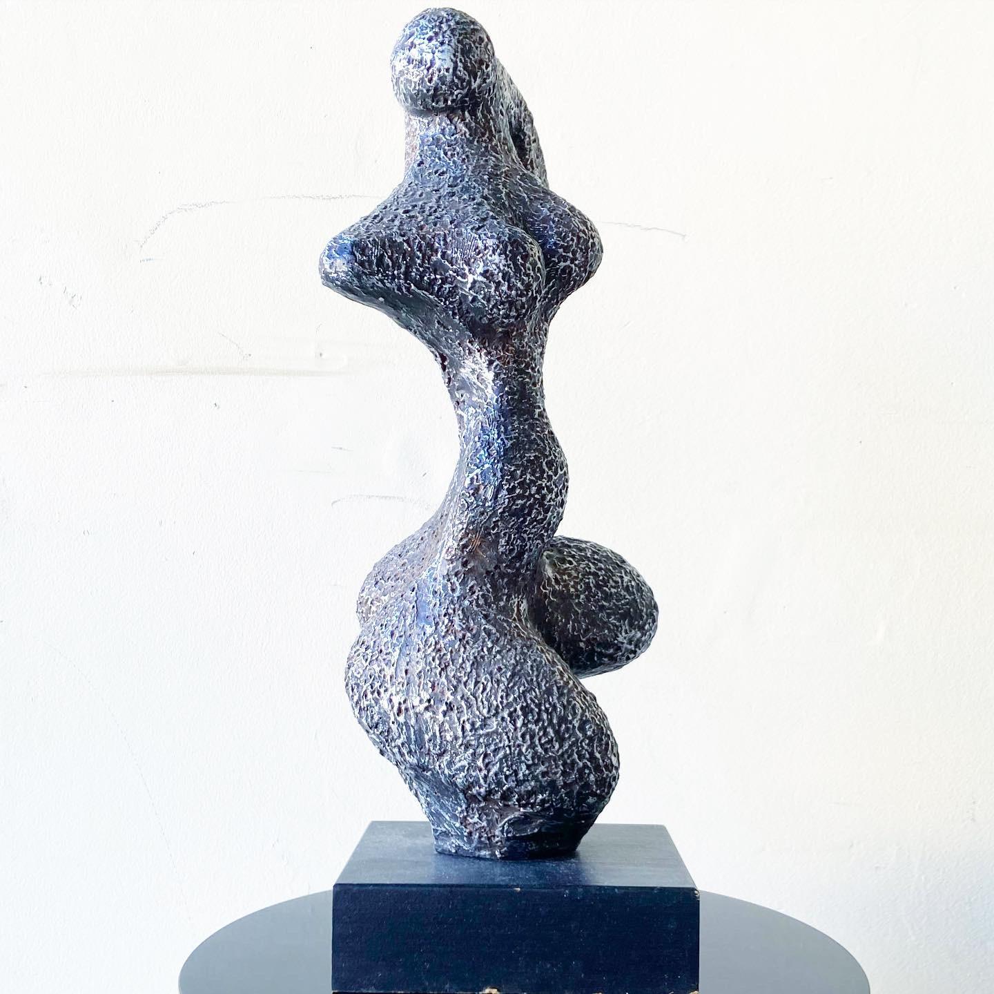 Resin Brutalist Abstract Female Nude Sculpture by Austin Productions For Sale