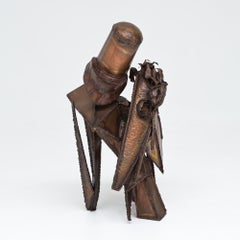 Sculpture abstraite brutaliste de Roland De Cleer