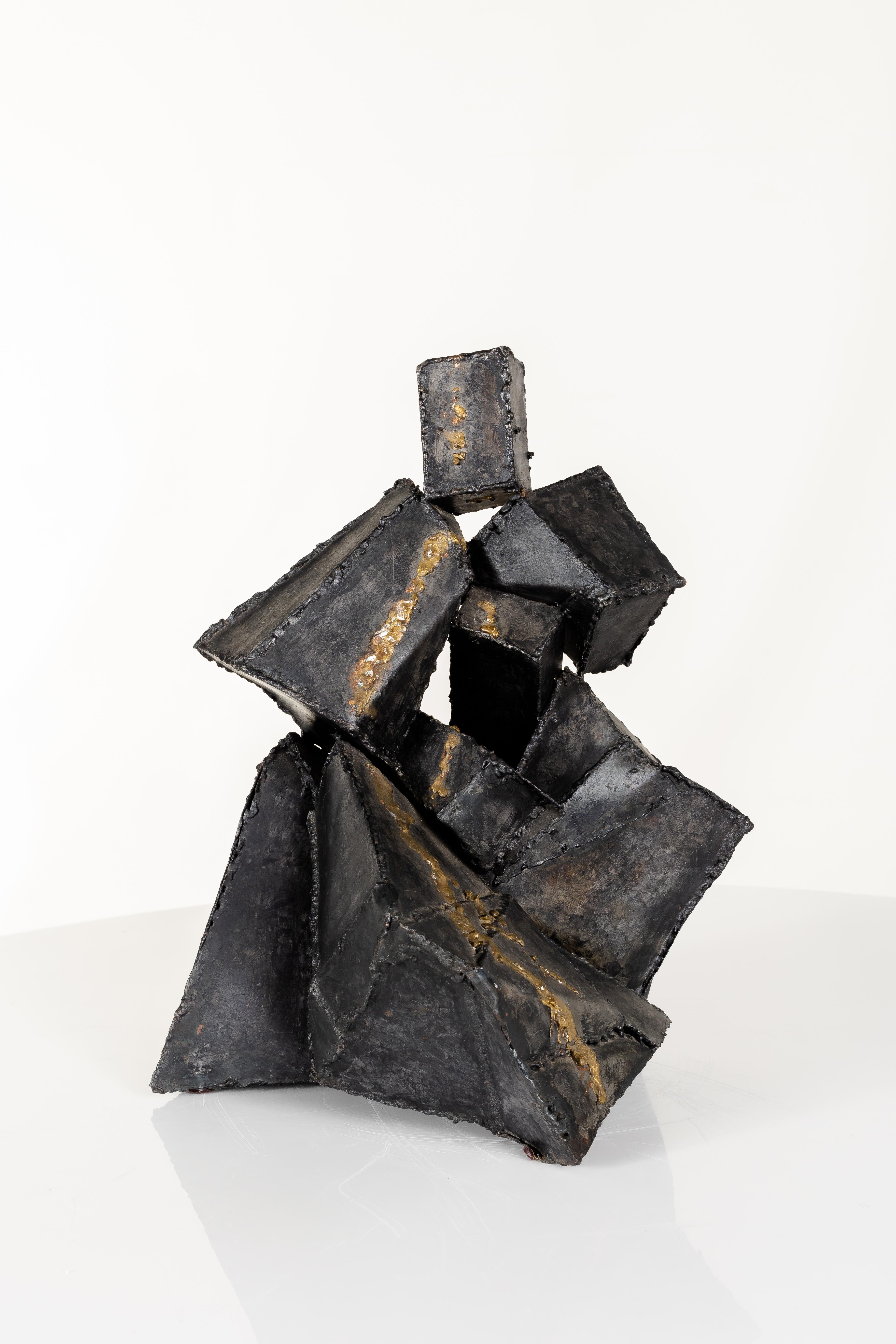 Contemporary Brutalist Abstract Sculpture by Thea Wisser