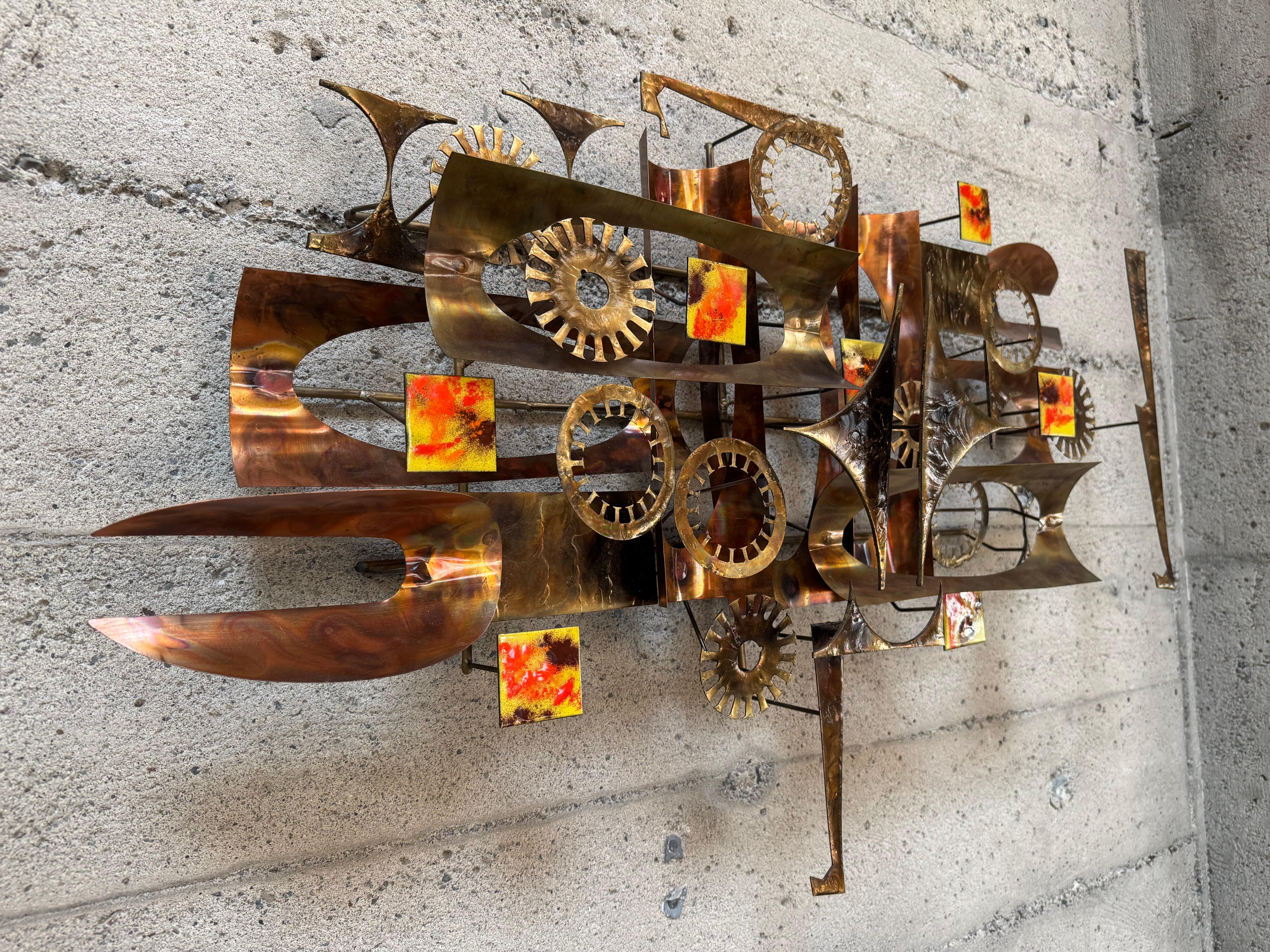 Brutalistische abstrakte Wandskulptur von William Vose im Zustand „Gut“ im Angebot in Oakland, CA
