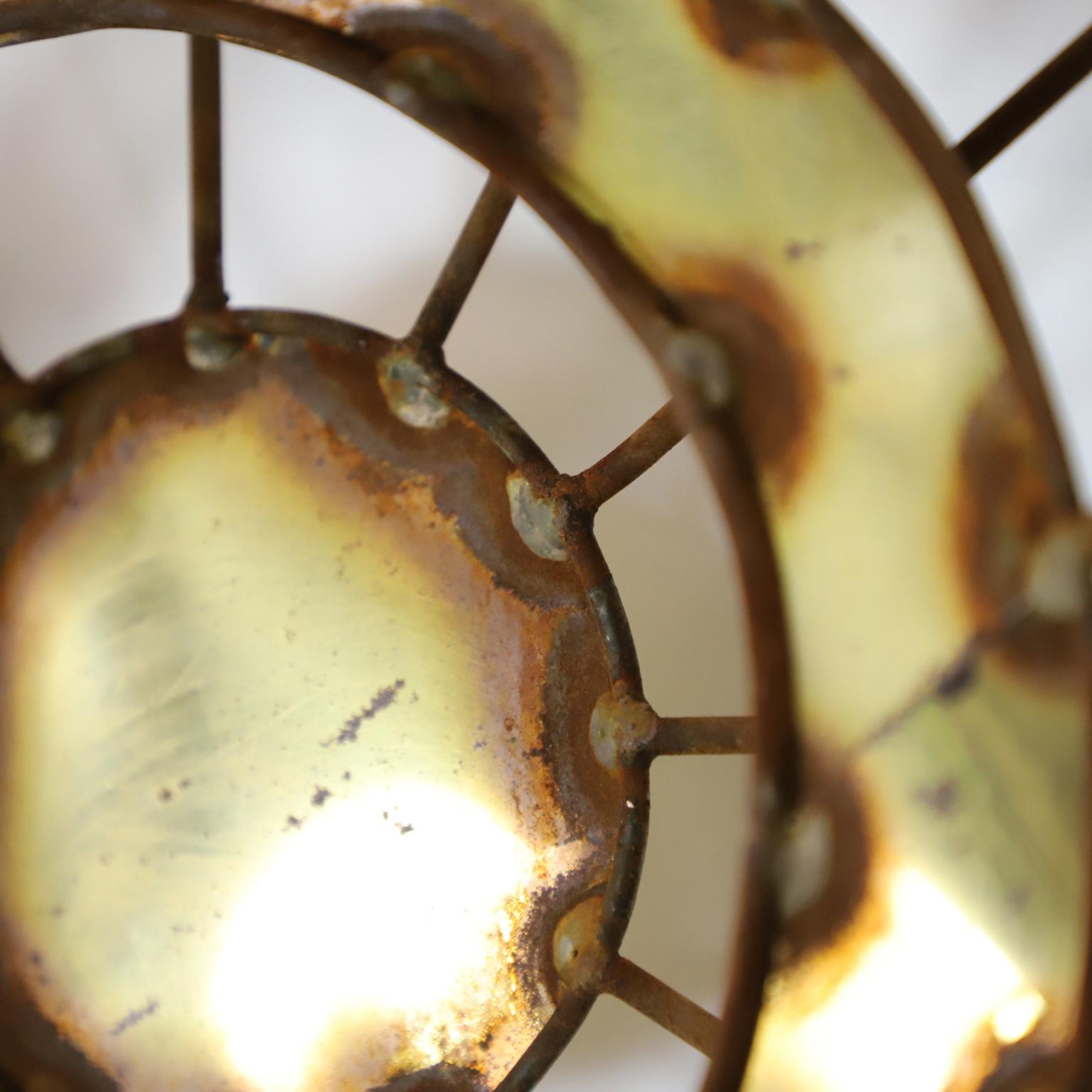 Brutalist Abstract Wall Sculpture in the Style of Curtis Jere In Good Condition For Sale In Mexico City, CDMX