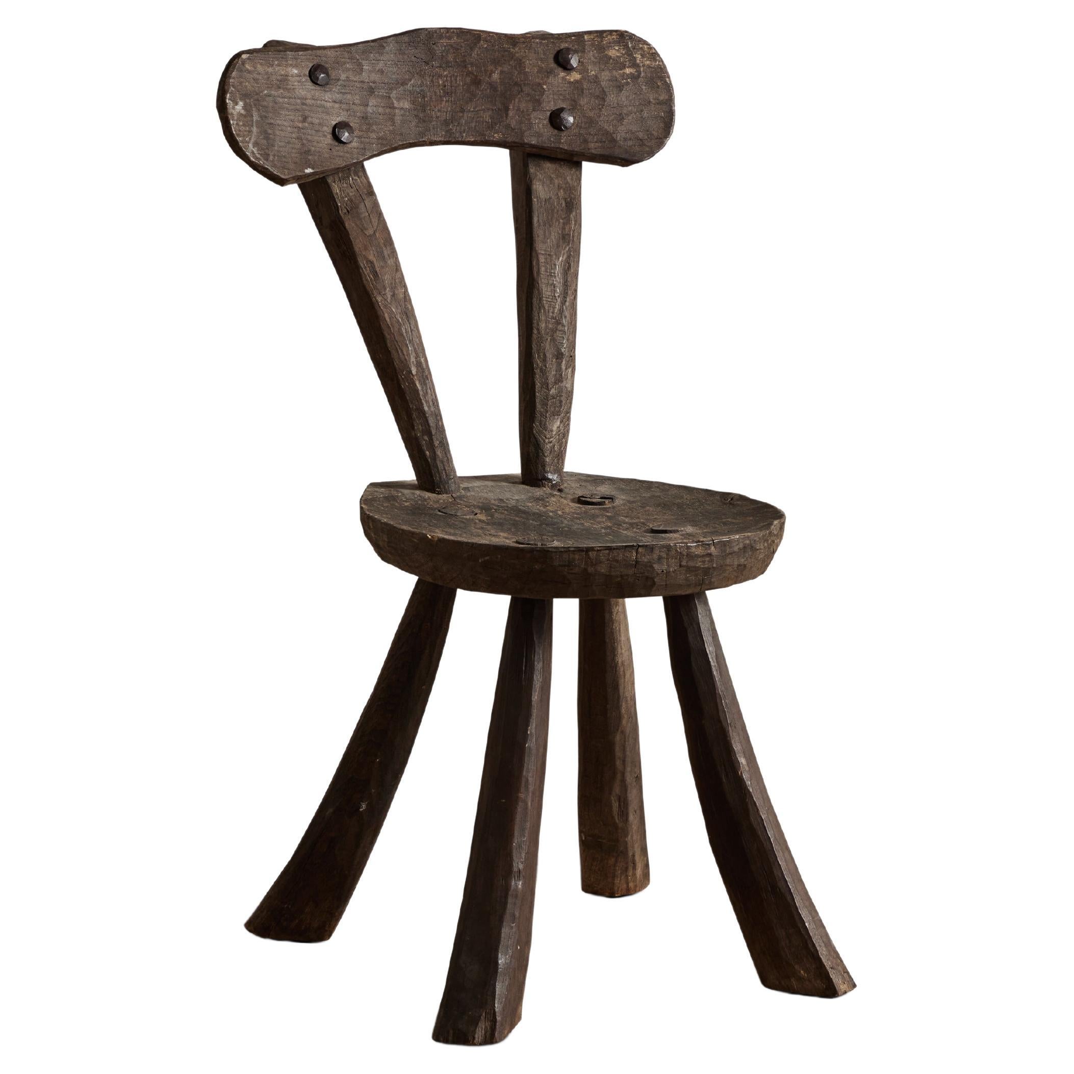 Brutalist Alexandre Noll Chair For Sale