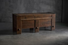 Brutalist Alpine Chest, France, 19th Century