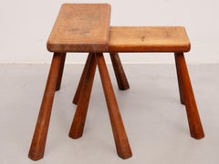 Brutalist Alpine Stools, 1950s