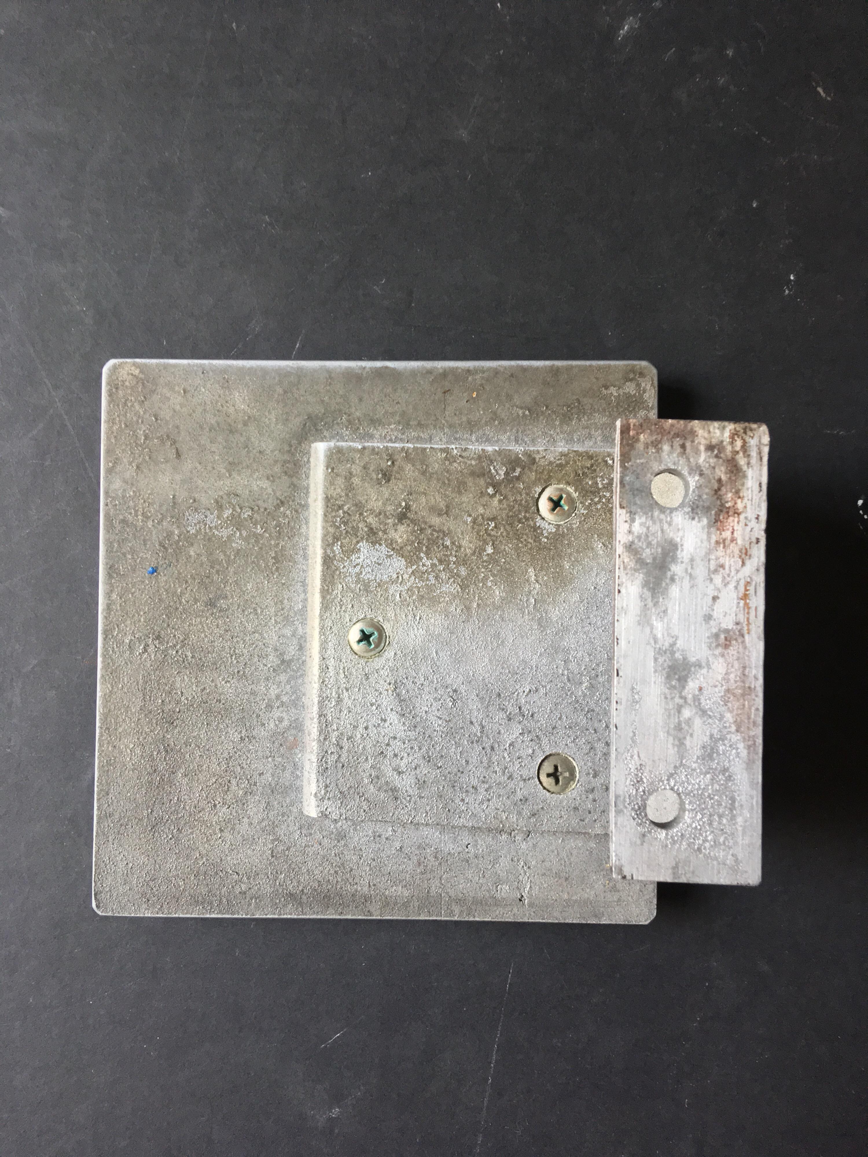 Brutalist Aluminium Door Handle, Mid-20th Century European 4