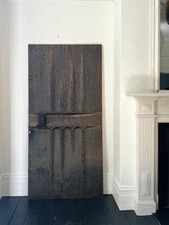 Brutalist Aluminium Door Panel with Antique Bronze Finish